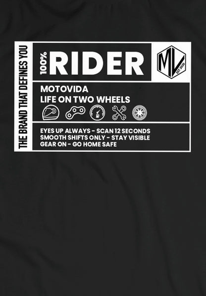 Motovida | Two Wheels Code Tee